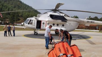 Muğla’nın İlk Yangın Helikopteri Göreve Başladı