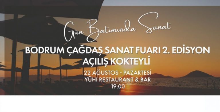 Bodrum Gün Batımında Sanat