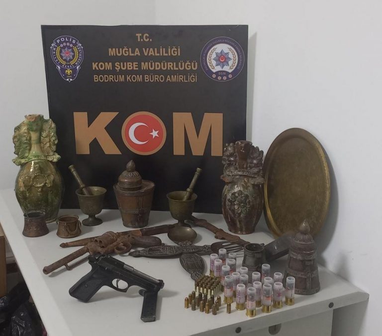 Bodrum’da Tarihi Eser Baskını