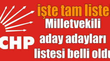 CHP Muğla Aday Adayları Tam Liste