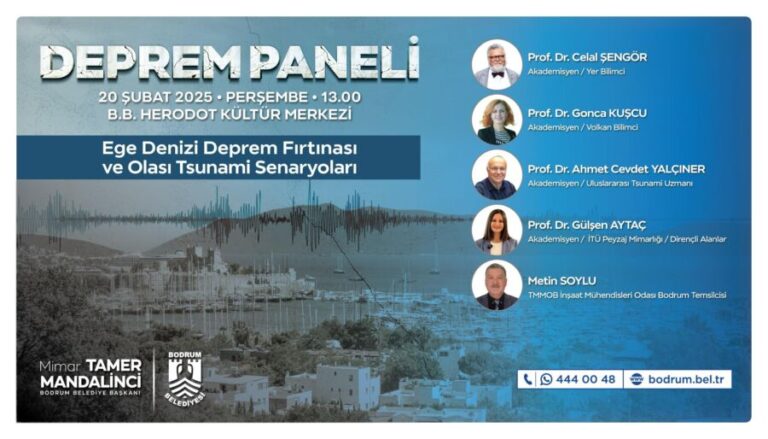 Bodrum’da Deprem ve Tsunami Paneli