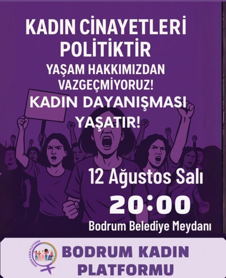 Bodrum’da Kadın Cinayetlerine Karşı Buluşma