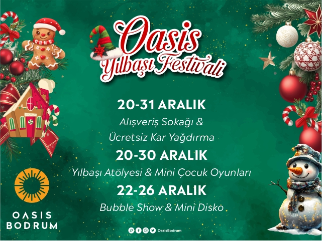Bodrum’a Kar Geliyor! Oasis Bodrum’da Alışveriş Şenliği Başlıyor