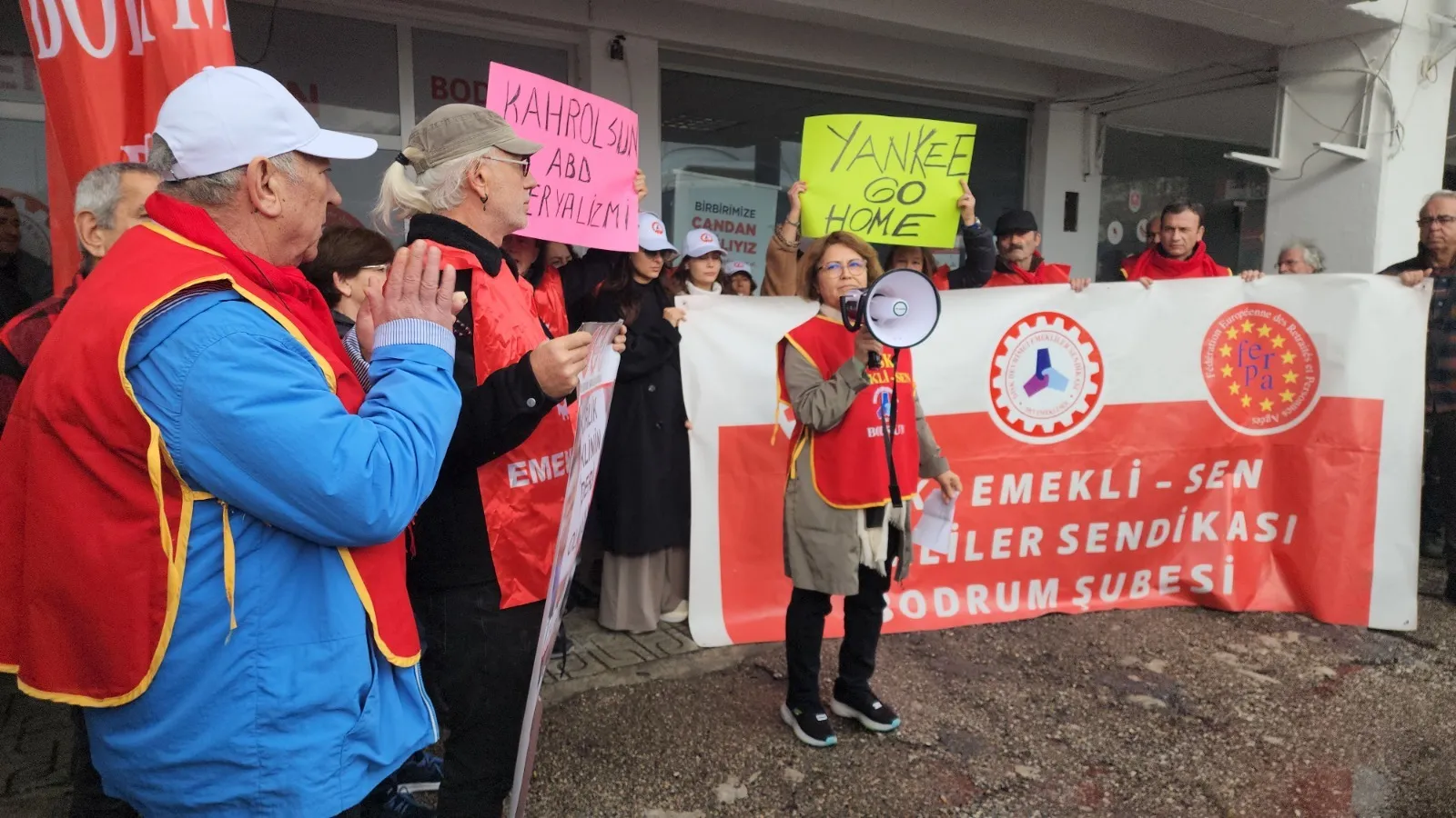 Bodrum’da, Venezuela’yla Dayanışma Eylemi