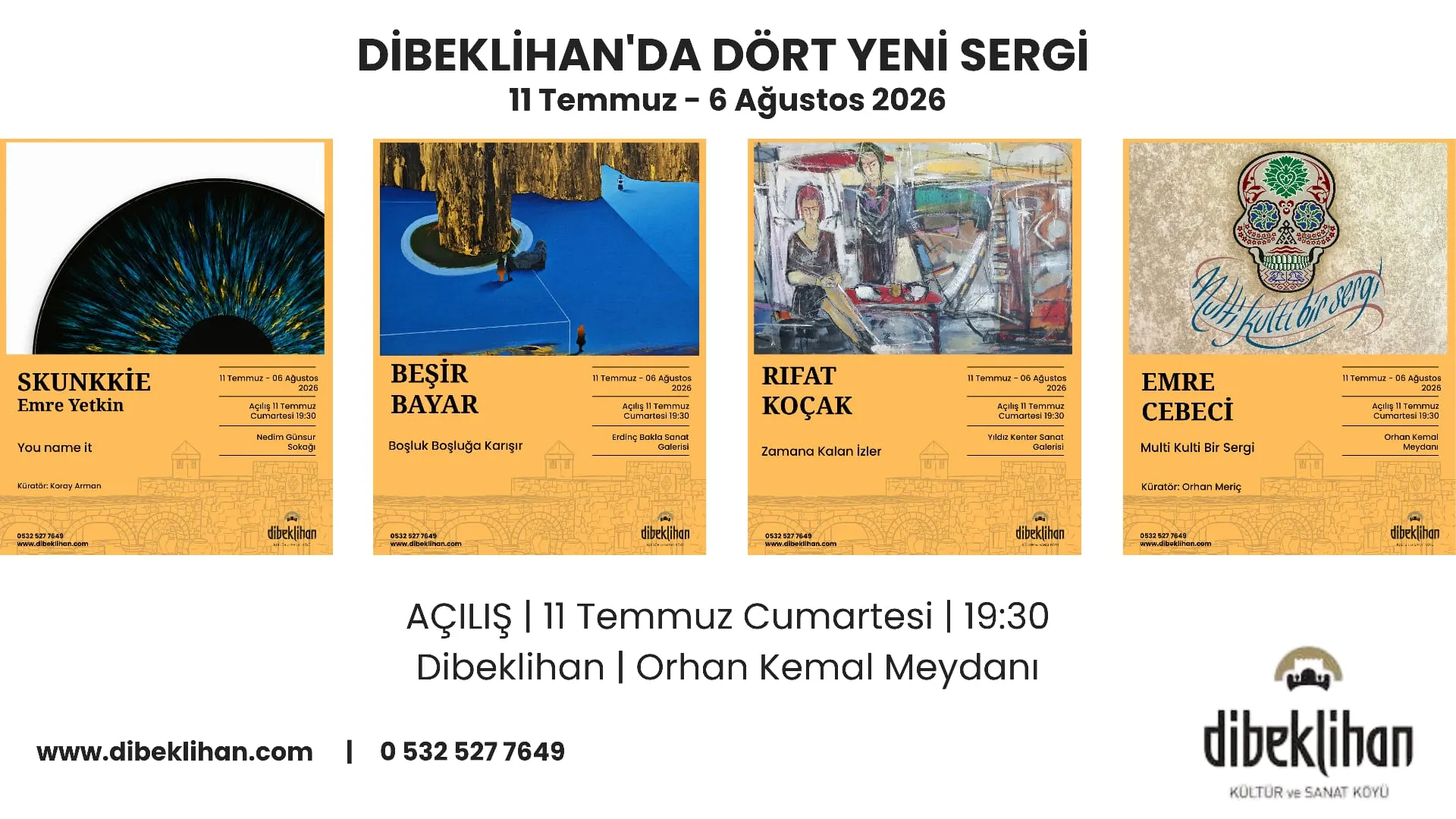 Bodrum’da Sanat Rüzgarı: Dibeklihan Kültür ve Sanat Köyü’nde Dört Yeni Sergi Kapılarını Açıyor