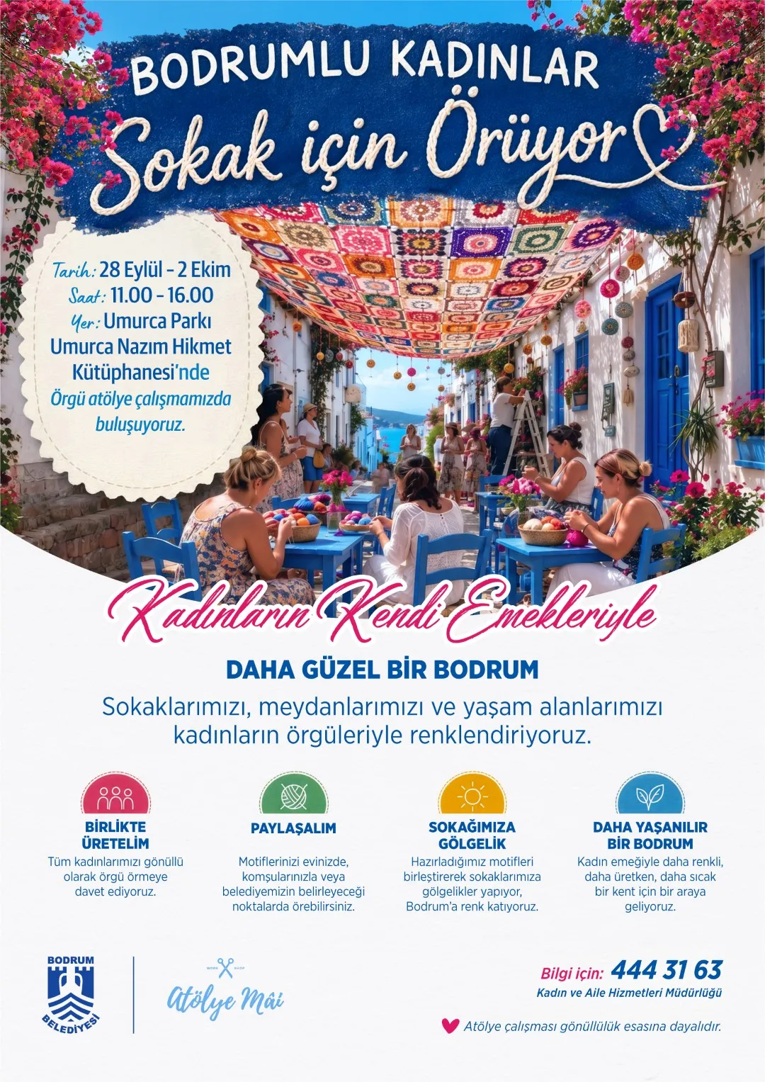 Bodrumlu Kadinlar Sokak icin Oruyor Atolye Calismasi 4