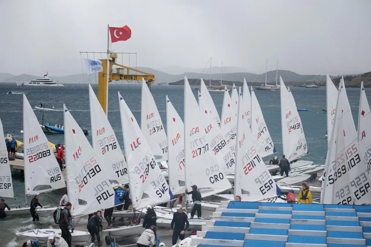 Bodrumda Nefes Kesen Mucadele U21 Avrupa Yelken sampiyonasi bodrumda3
